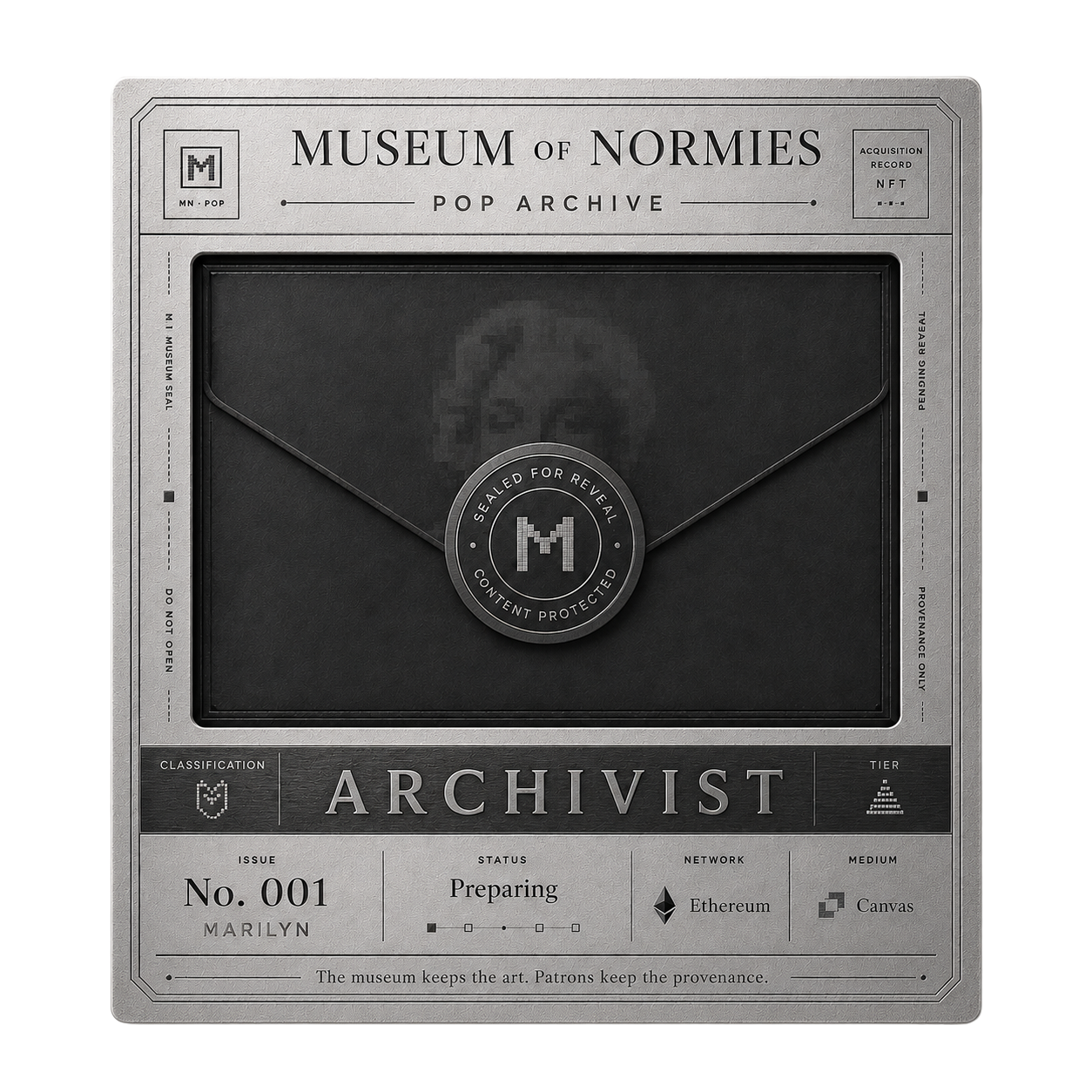 Archivist Provenance Record — Issue No. 001: Marilyn