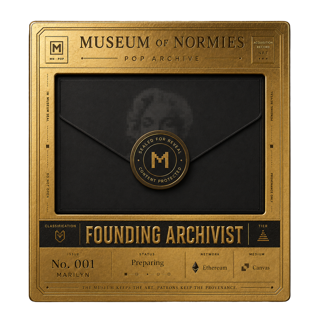 Founding Archivist Provenance Record — Issue No. 001: Marilyn